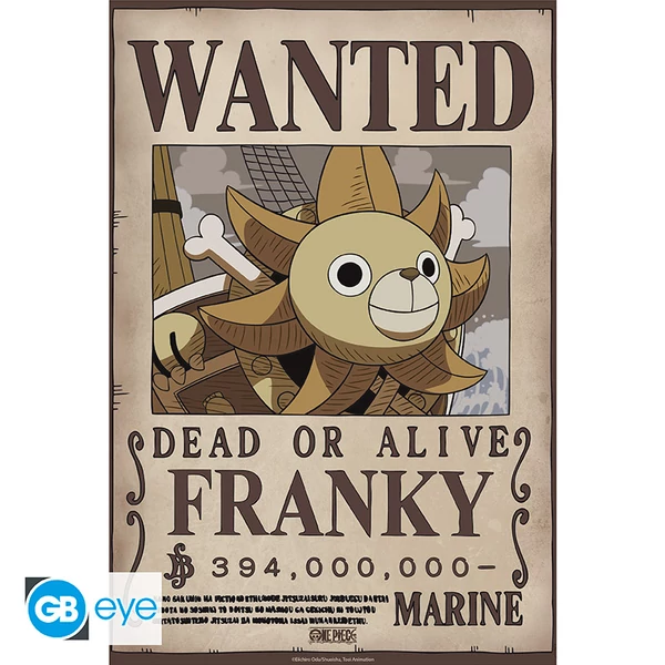 ONE PIECE - Poszter Chibi 52x38 - Wanted Franky Wano