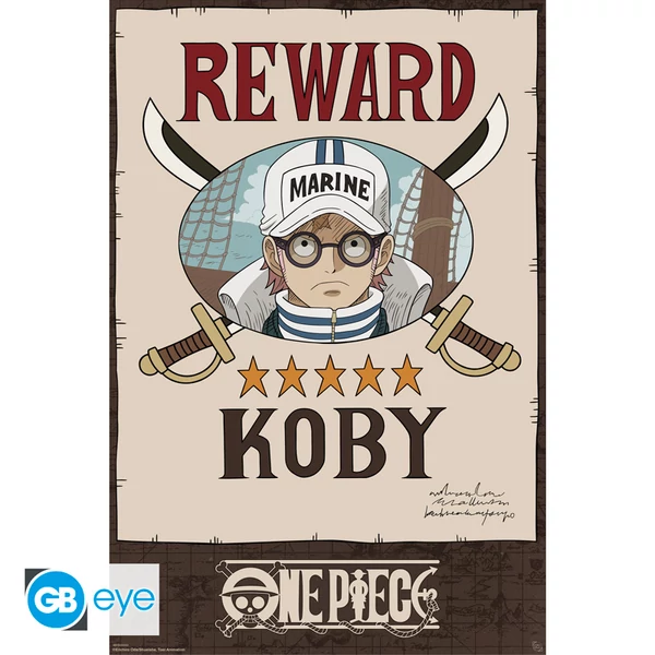 ONE PIECE - Poszter Maxi 91.5x61 FSC MIX - Wanted Koby Cross Guild