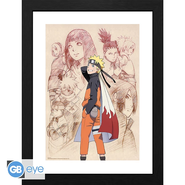 NARUTO SHIPPUDEN - Keretezett nyomat 