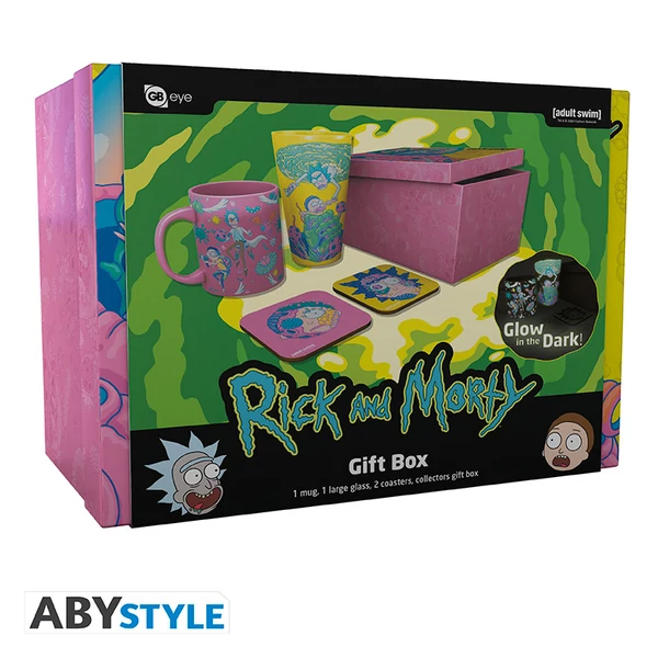 RICK AND MORTY - Pck Pohár XXL +Bögre+ 2 Poháralátétek