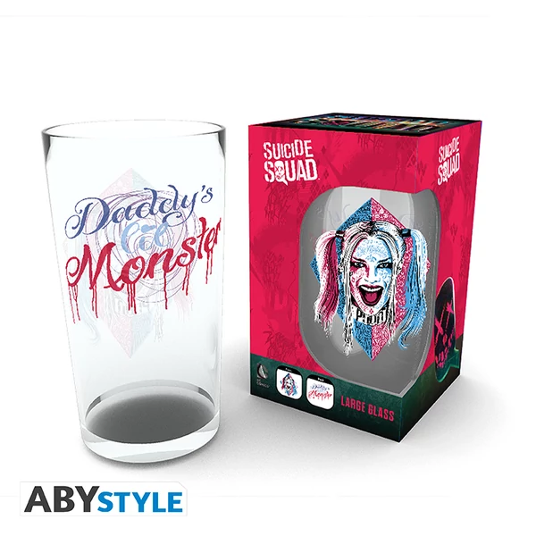 DC COMICS - Pohár XXL - 400ml - Harley Quinn Face - bo