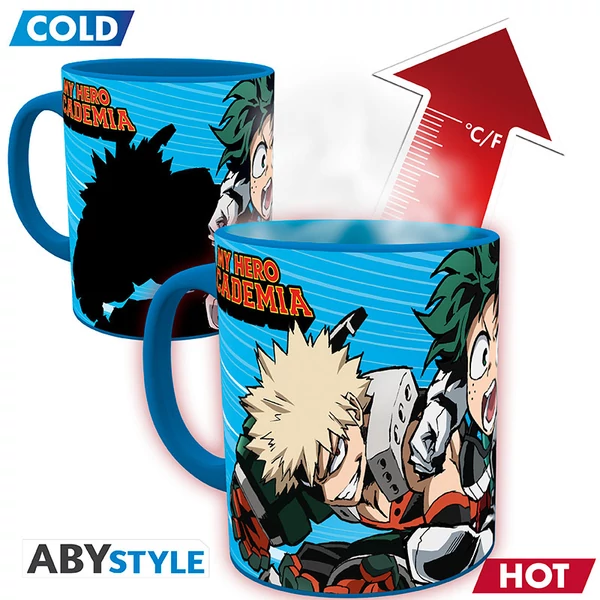 MY HERO ACADEMIA - Hőre változó bögre - 320ml - Heroes - bo