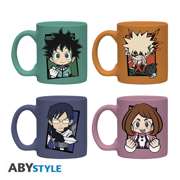 MY HERO ACADEMIA - Szett 4 espresso mugs - Chibi  DT