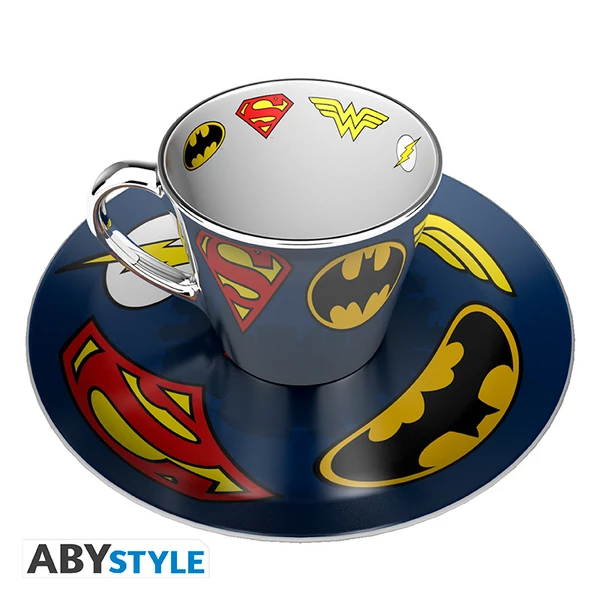 DC COMICS - Mirror Bögre & Tányér Szett - Logo  DT