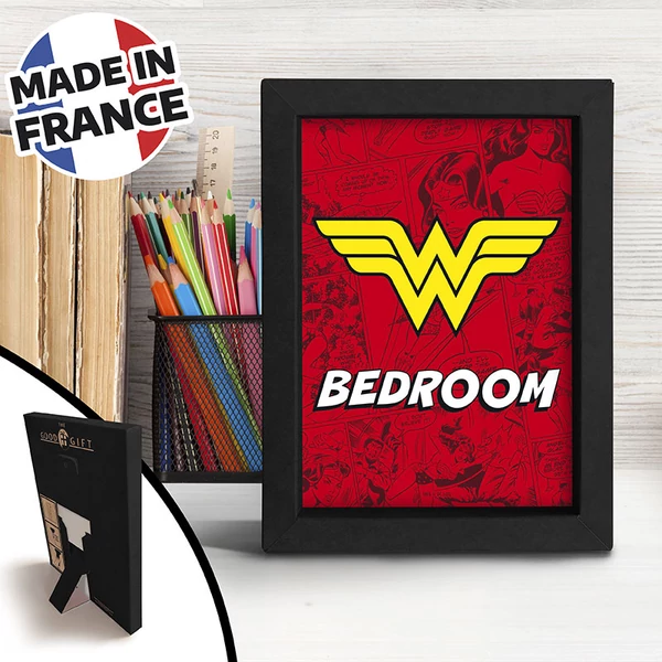 WONDER WOMAN - Black Kraft Keret 15x20 -  