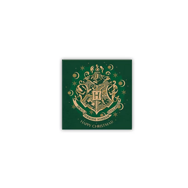 Harry Potter - Mágnes 8x8cm - X-MAS - Hogwarts Green