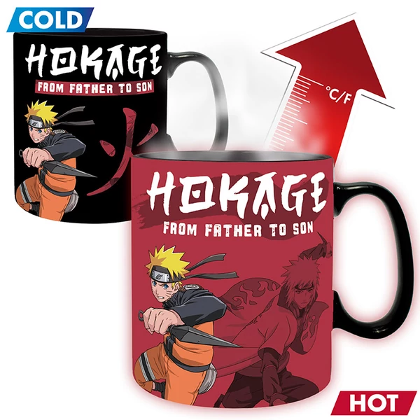 NARUTO SHIPPUDEN - Hőre változó bögre - 460 ml - 