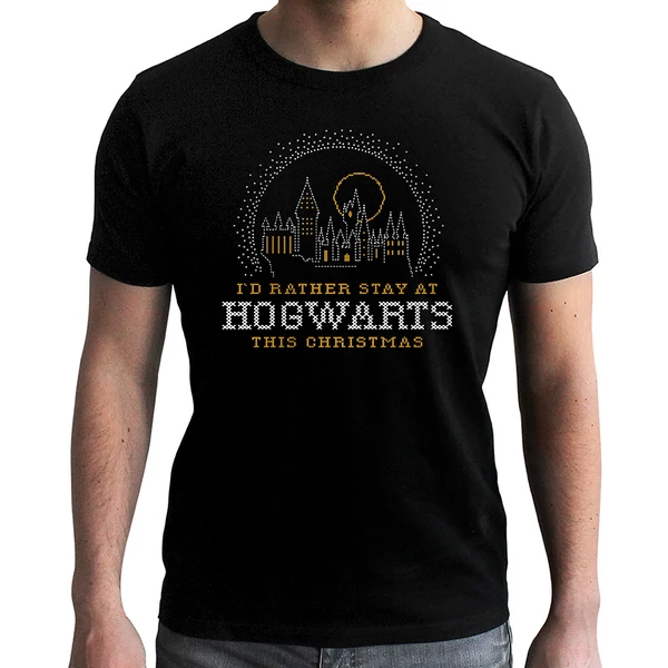 Harry Potter - Man Black Póló - CHRISTMAS