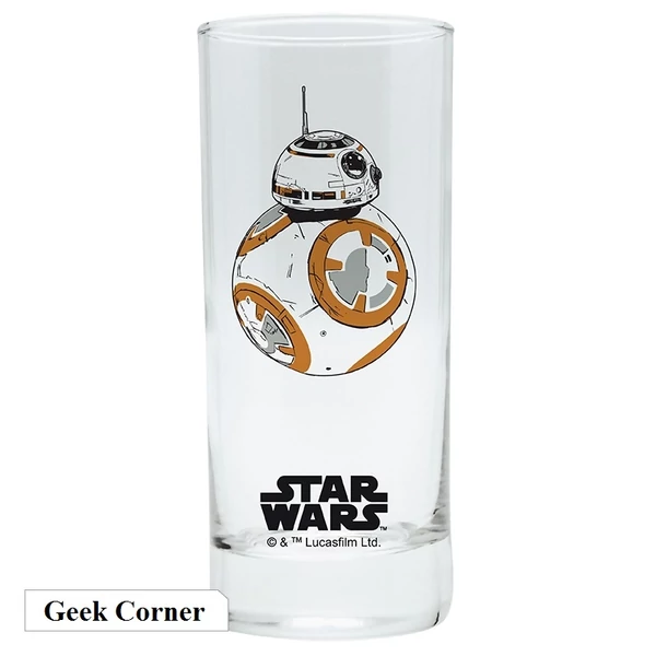 Star Wars Csillagok Háborúja BB-8 üvegpohár 290 ml