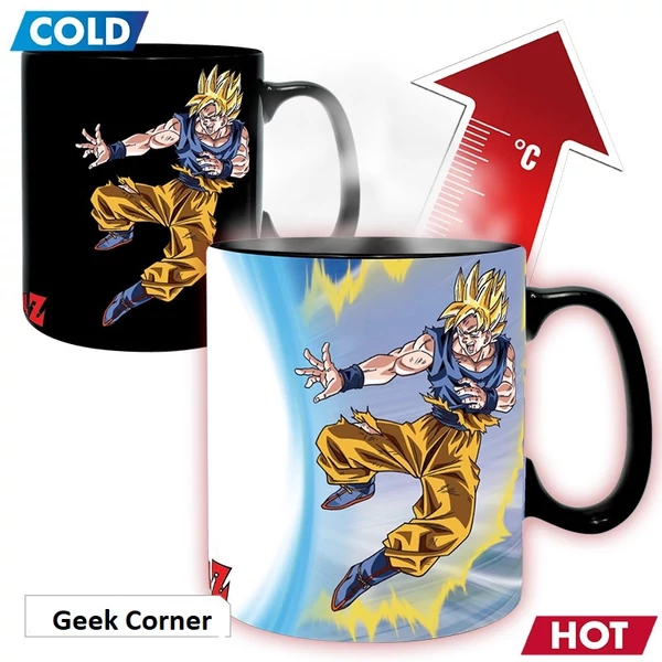 Dragon Ball Z Goku vs Buu hőre változó bögre 460 ml