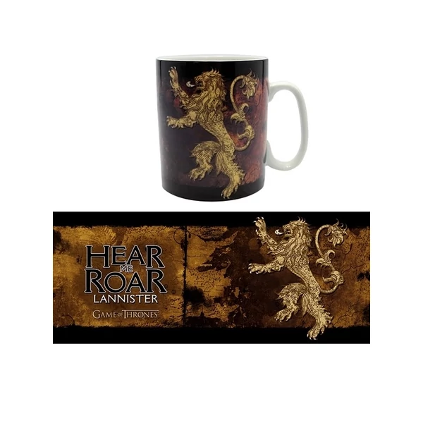 GAME OF THRONES  Trónok Harca Lannister Hear me Roar bögre 460 ml