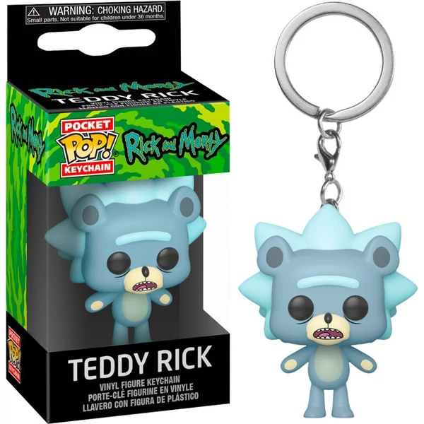 Rick and Morty Teddy Rick Pocket POP kulcstartó figura