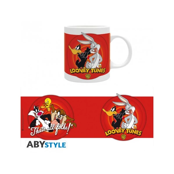 LOONEY TUNES Bolondos Dallamok That's all folks bögre
