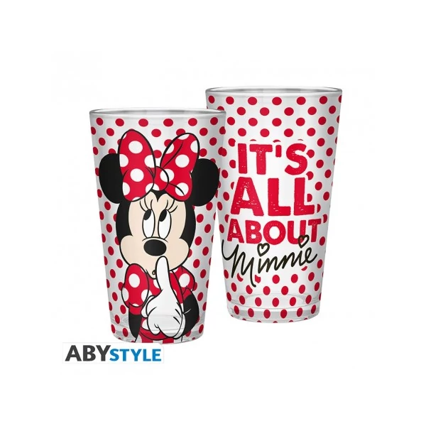 DISNEY Minnie premium üvegpohár