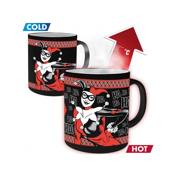 DC COMICS  Harley Quinn Psychotic hőre változó bögre