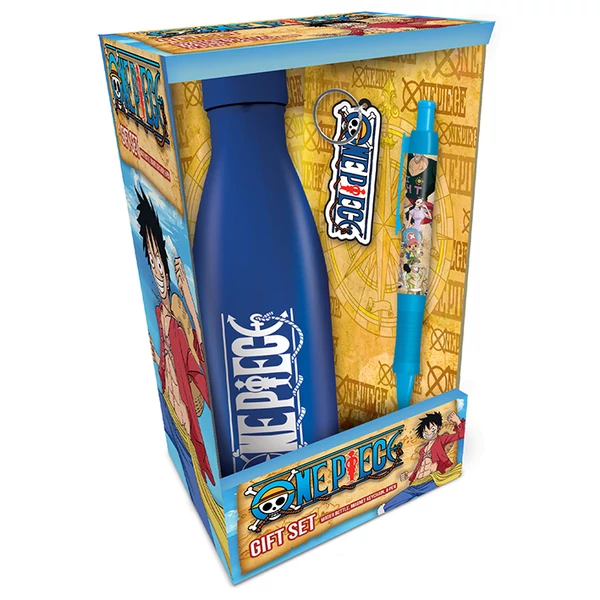 One Piece ajándék csomag Kulacs, toll, kulcstartó