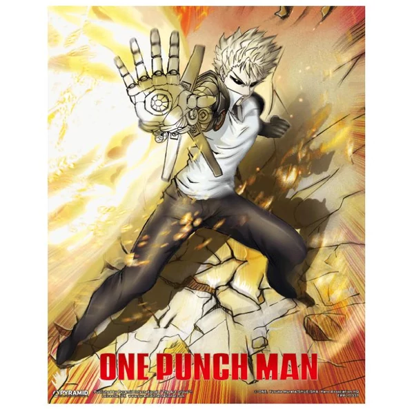 One Punch Man Lenticular 3D keretezett hologram kép