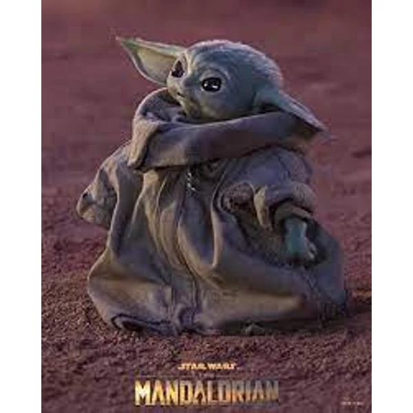Star Wars The Mandalorian Grogu Lenticular 3D keretezett hologram kép