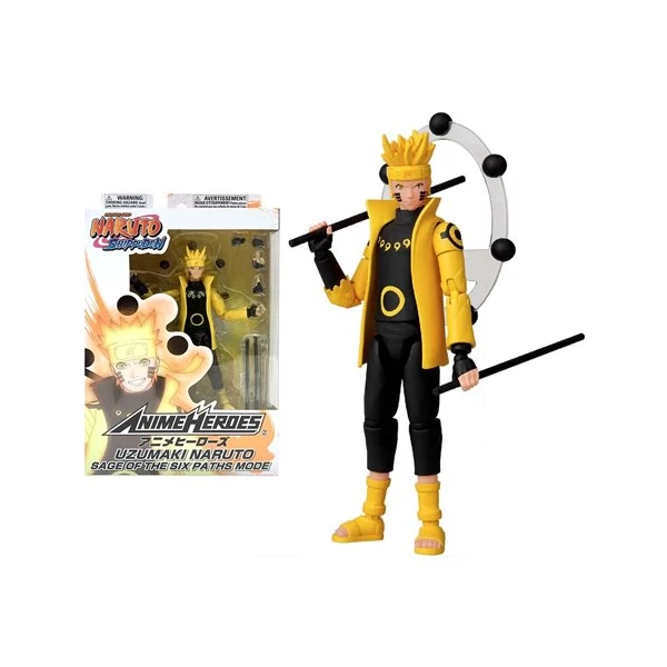Naruto Shippuden Anime heroes Naruto Sage of the six paths mode mozgatható figura