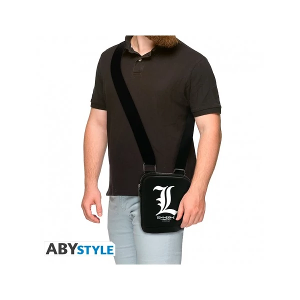 DEATH NOTE L symbol messenger bag műbőr oldaltáska