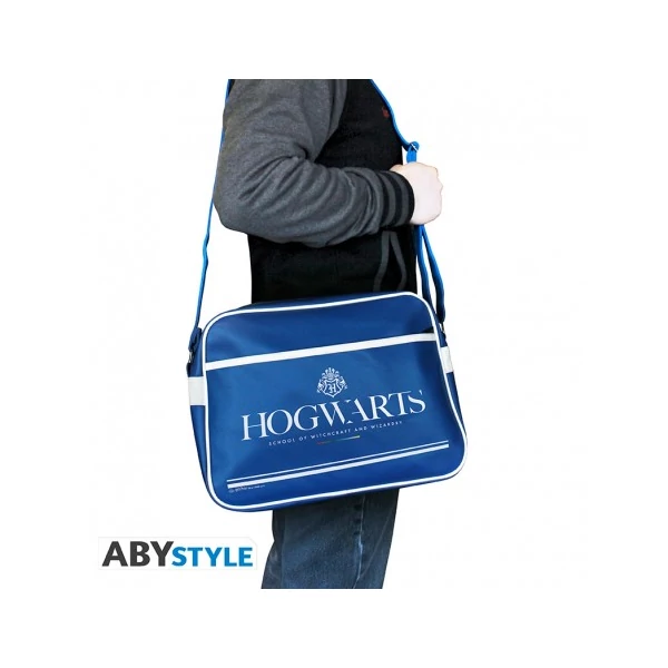 HARRY POTTER Hogwarts blue messenger bag oldaltáska