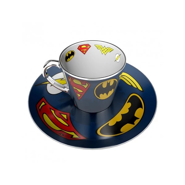DC COMICS Justice League varázslatos tükör bögre kistányérral