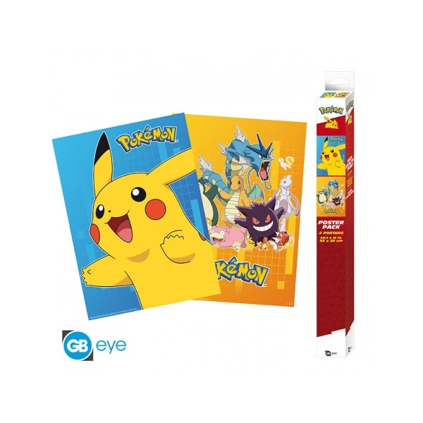 POKEMON Chibi poszter szett