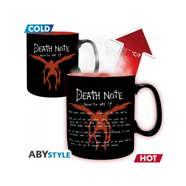 Death Note Ryuk hőre változó bögre 460 ml