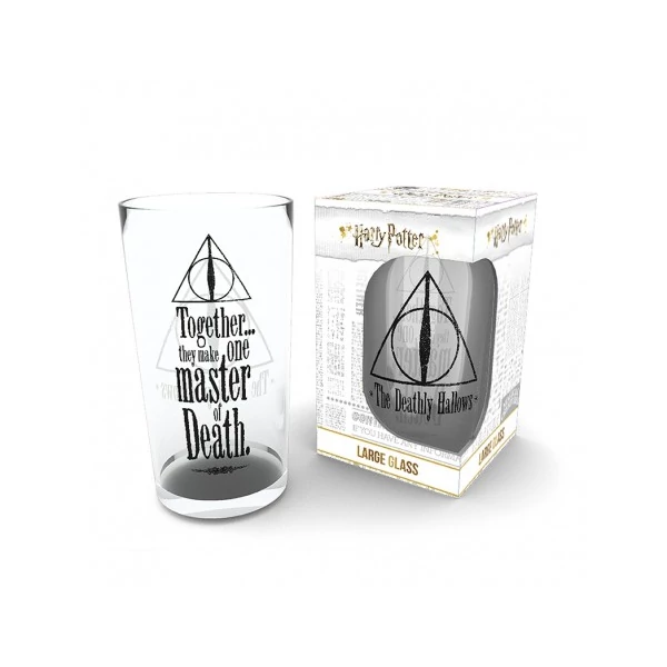 HARRY POTTER Deathly Hallows prémium üvegpohár 400 ml