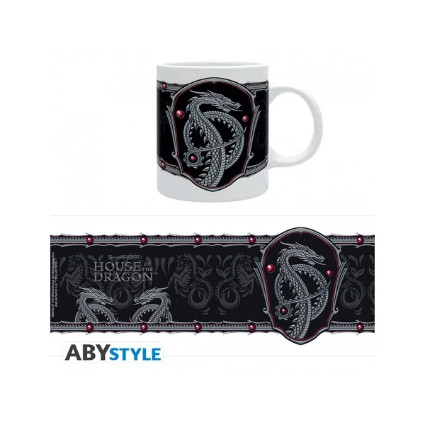 HOUSE OF THE DRAGON Silver dragon bögre
