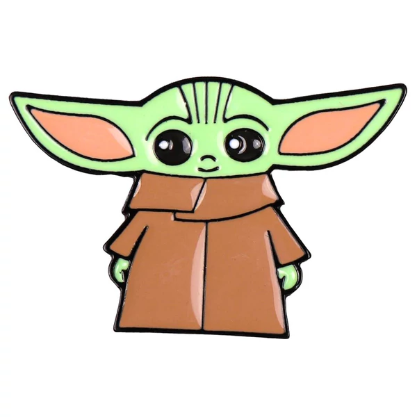 STAR WARS The Mandalorian Baby Yoda Child Grogu fém kitűző