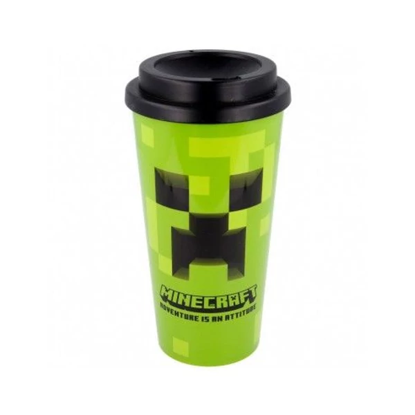 MINECRAFT Creeper face utazó bögre