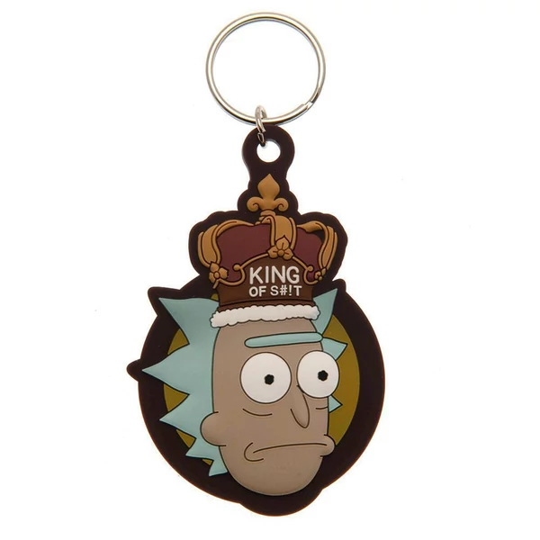 RICK AND MORTY King of sht PVC kulcstartó