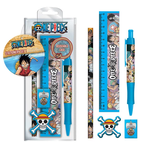 ONE PIECE írószer toll ceruza radír szett