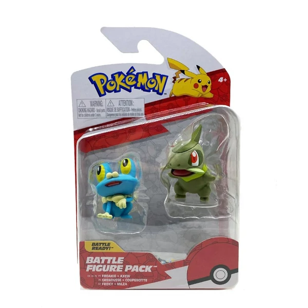 POKEMON Battle ready Froakie + Axew  figura
