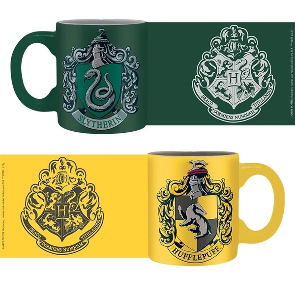 HARRY POTTER Slytherin & Hufflepuff - Mardekár & Hugrabug kávés bögre csomag 110 ml