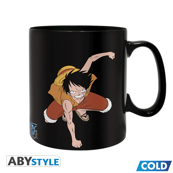 One Piece Luffy és Ace hőre változó bögre 460 ml