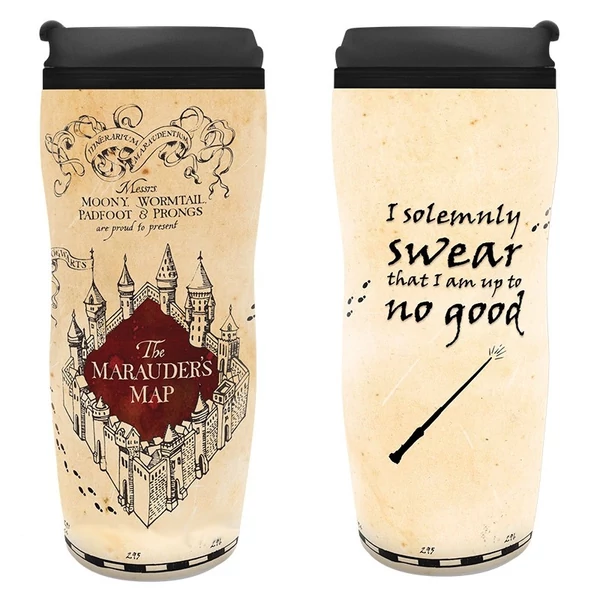 Harry Potter Marauders map Tekergők térképe hővédő utazó bögre 355 ml