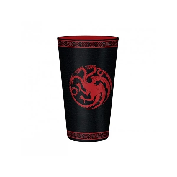 Game of Thrones Trónok Harca Targaryen prémium üvegpohár 400 ml