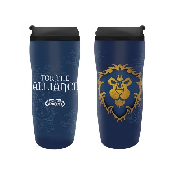 WOW World of Warcraft Alliance hővédő utazó bögre 355 ml