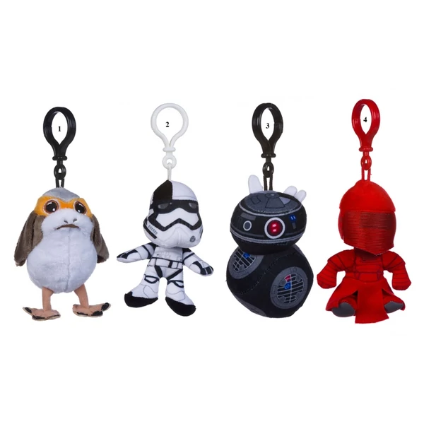 STAR WARS The Last Jedi Csillagok Háborúja Az Utolsó Jedik plüss hátizsákdísz figura 11 cm