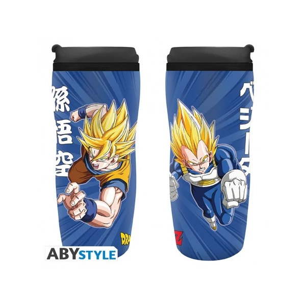DRAGON BALL Goku és Vegeta utazó bögre