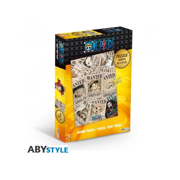 ONE PIECE wanted puzzle kirakós 1000 darabos