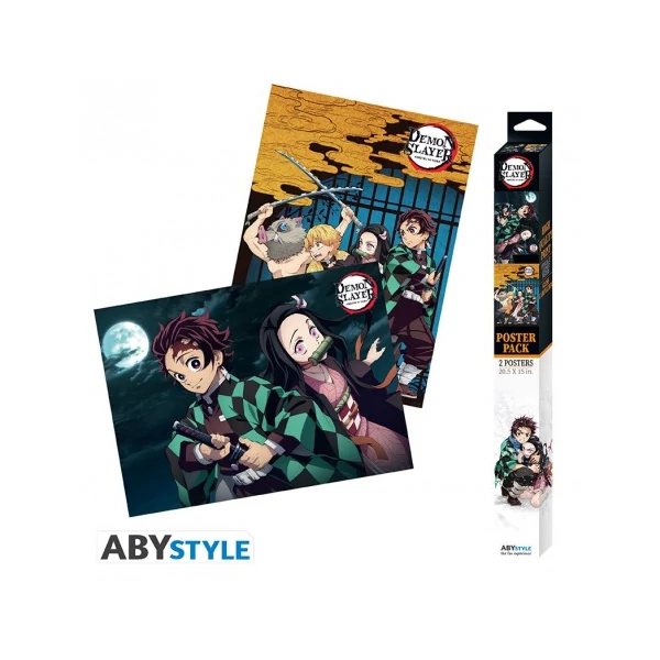 DEMON SLAYER chibi poszter szett