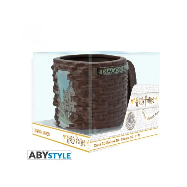 HARRY POTTER Diagon Alley Abszol út 3D bögre 500 ml
