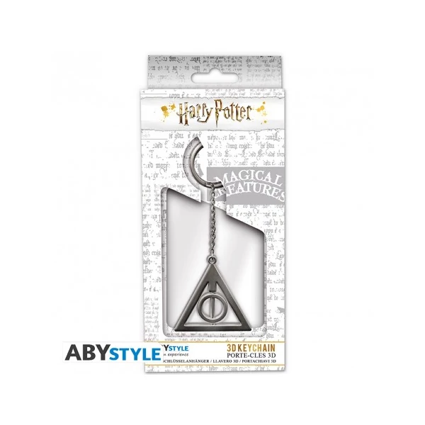 HARRY POTTER Deathly Hallows Halál ereklyéi 3D fém kulcstartó