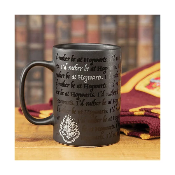 HARRY POTTER exkluzív I Would Rather Be At Hogwarts Roxfort feliratú bögre 300 ml