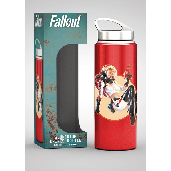 FALLOUT Nuka Cola fémhatású aluminium kulacs utazóbögre 700 ml