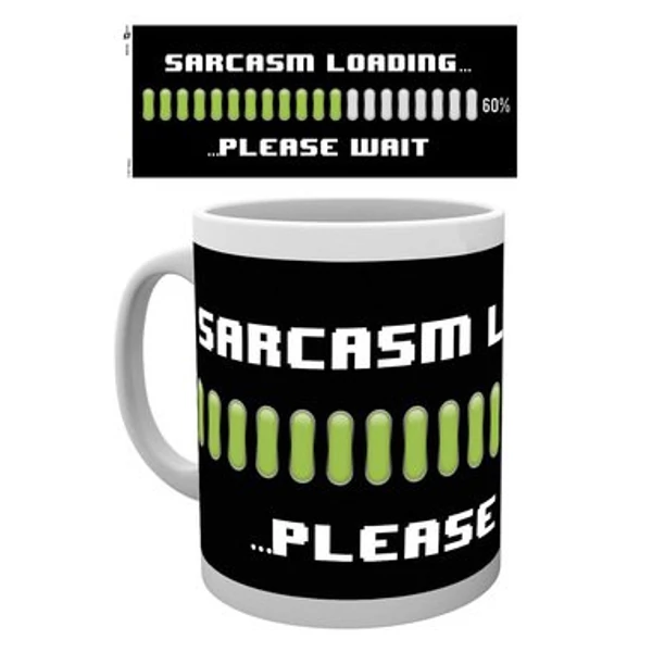 GEEK sarcasm loading bögre 300 ml