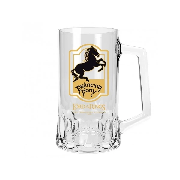 Lord of the rings A gyűrűk Ura Prancing Pony üveg korsó 500 ml